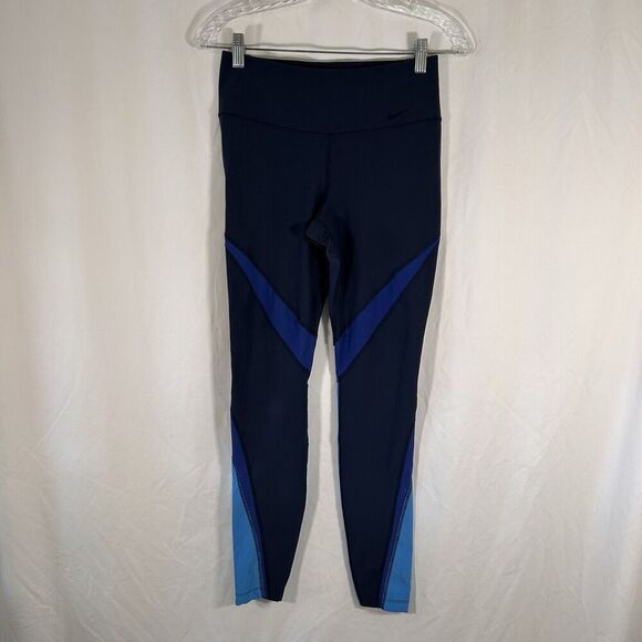 Nike Leggings Women's Small Blue High Rise Dri-Fit Inside Pocket 29" Inseam - Picture 1 of 11